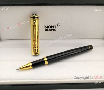 Wholesale Montblanc Gold Cap Rollerball pen - Mont Blanc Pens For Sale